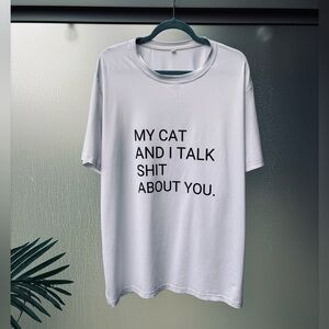 Oversized Cat Lover T-Shirt
